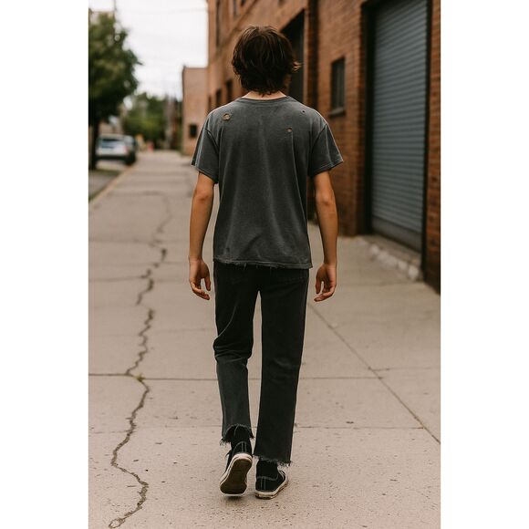 Levi’s 501 Jeans 29x32 Black Button Fly Distressed Frayed Hem Grunge Streetwear - Picture 1 of 12